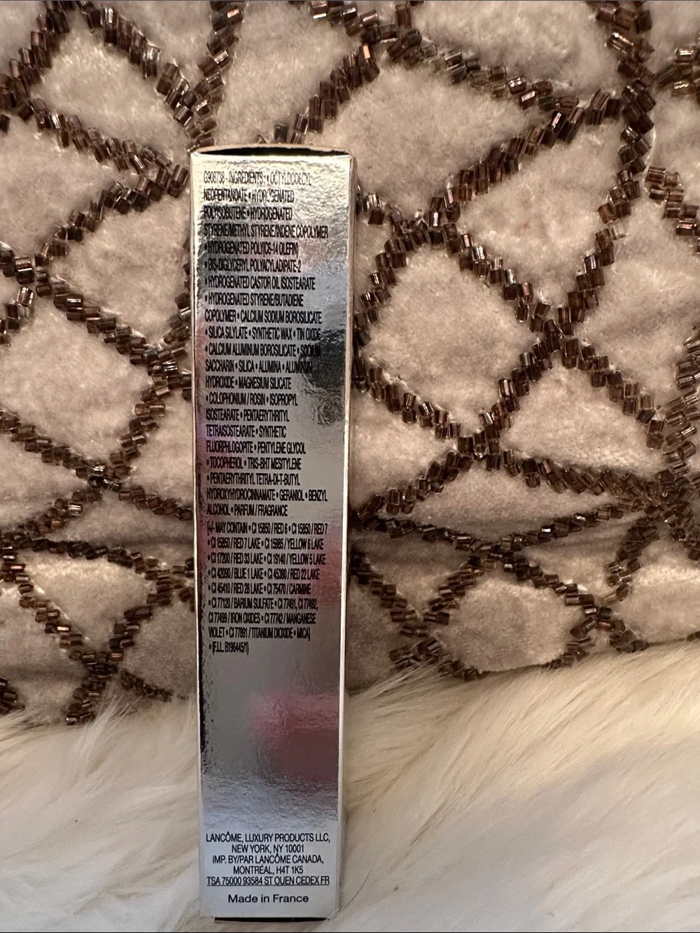 Lancôme L’absolu Gloss Sheer mirror shine pearly color lip gloss 212 cafe créme